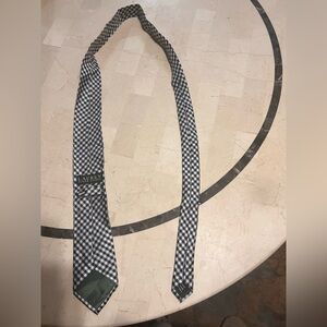 Ralph Lauren Black and White Plaid Tie